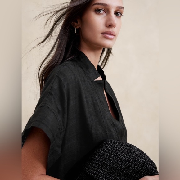 NWT! Banana Republic Laurel Linen-Cotton Utility Dress - Multiple 💫 - Picture 3 of 4